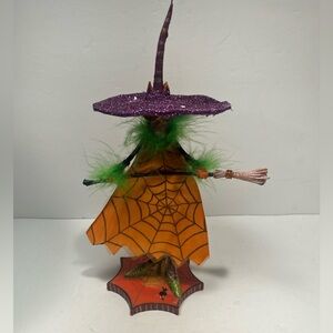 Department 56 Krinkles Witchy Mama Cat Figurine Retired W/Box Halloween